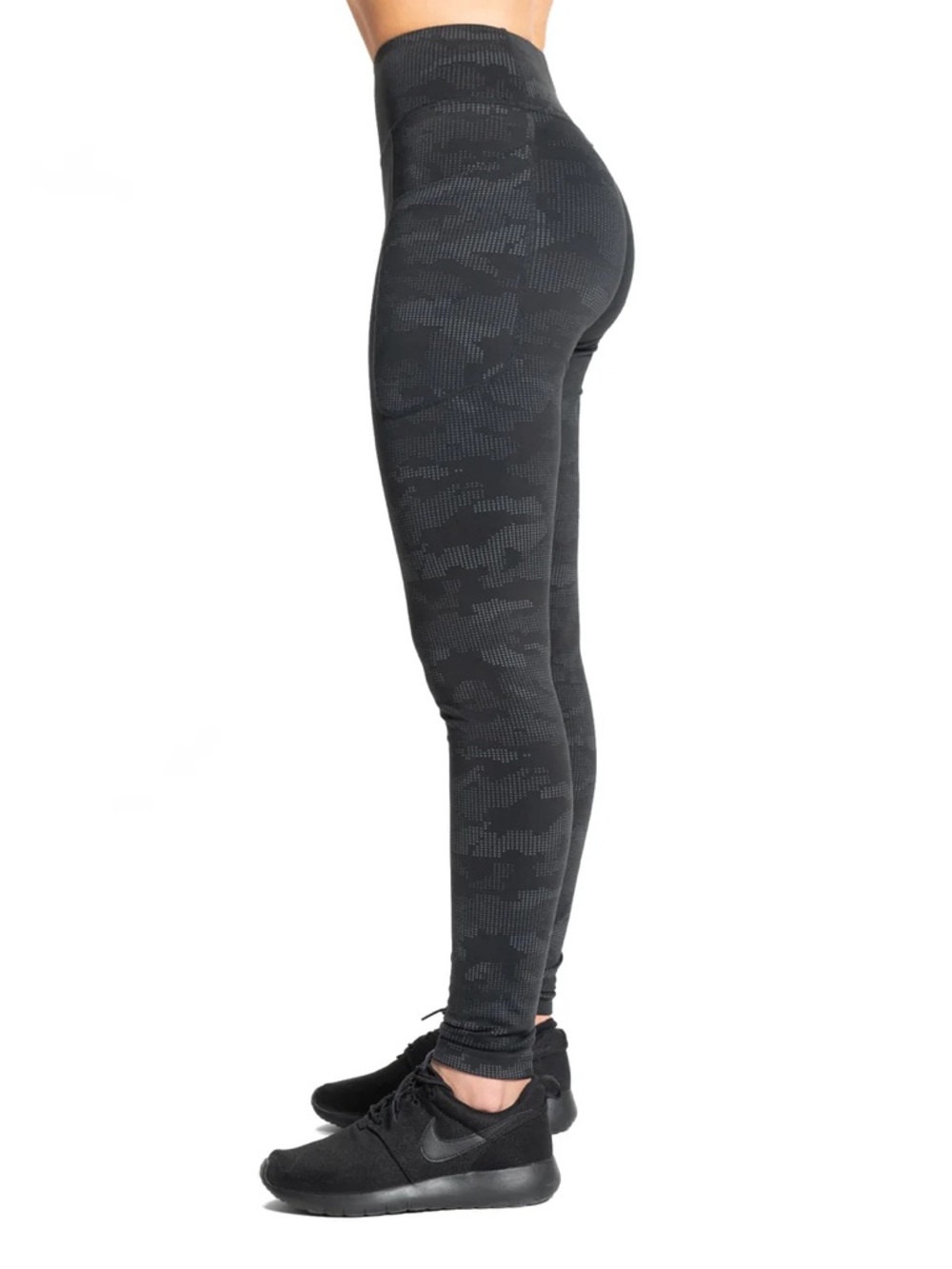 {SPANX} Look At Me Now High-Waist Black Camo Seamless Leggings